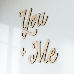 Napisy na ścianę You and Me