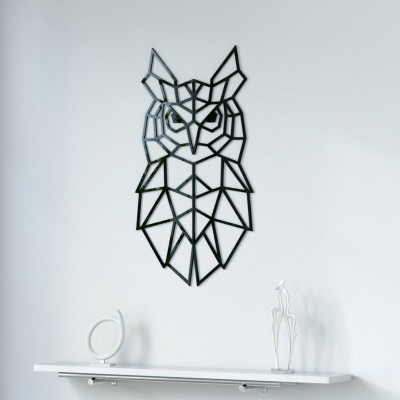 Sowa Geometryczna dekoracja na ścianę