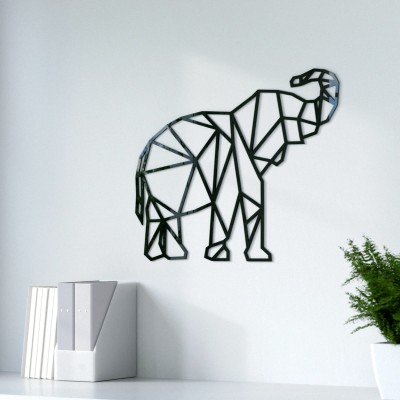Słoń Geometryczna dekoracja na ścianę 