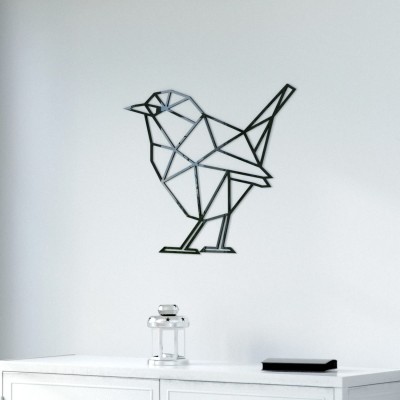 Wróbel Geometryczna dekoracja na ścianę 