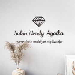 Logo i Twoje napisy z płyty drewnianej