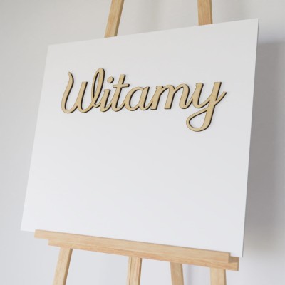 Napis dekoracyjny Witamy