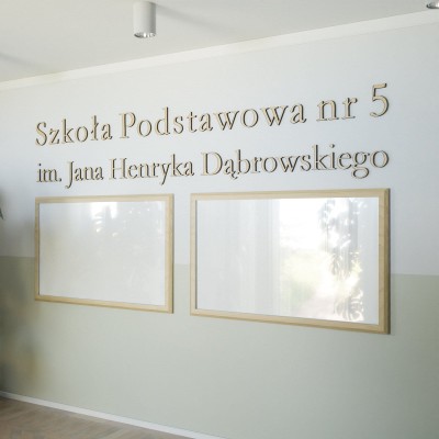 Litery na ścianę Szkoła Podstawowa
