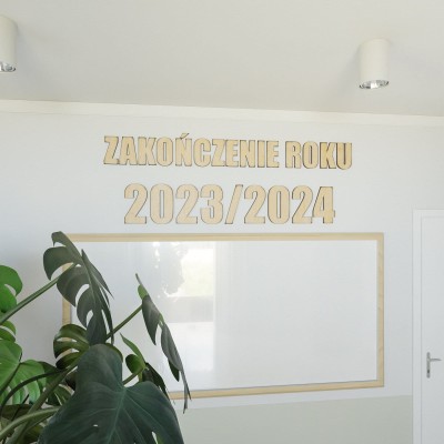 Litery na ścianę Zakończenie Roku szkolnego