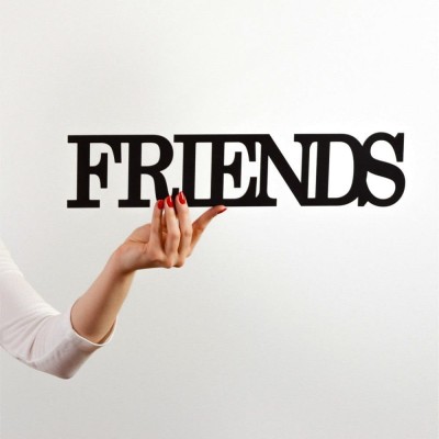 Napis na ścianę 3d Friends