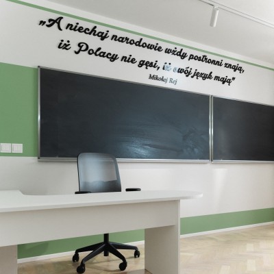 Napisy nad tablicę szkolną Mikołaj Rej