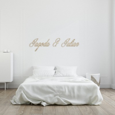 Imiona 3D na ścianę na zamówienie (niepołączone)