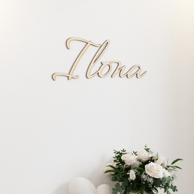Imię 3D dekoracja na ścianę