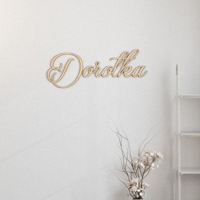 Imię 3D dekoracja na ścianę