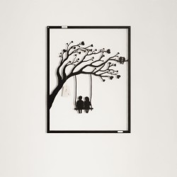 Panel ażurowy dzieci na huśtawce