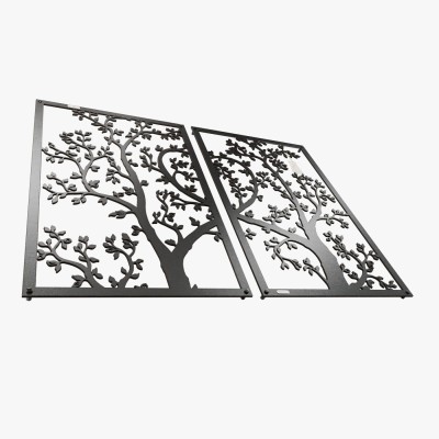 Dyptyk - dwa drzewa Panele ażurowe 