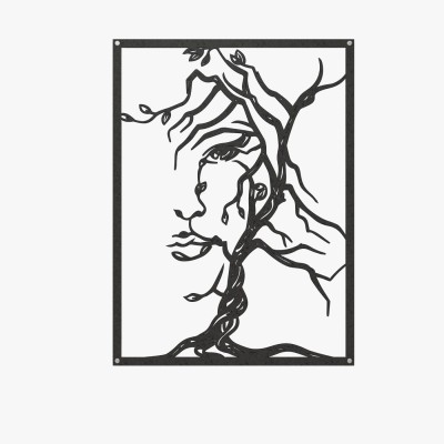 Panel ażurowy kobieta z korzeni