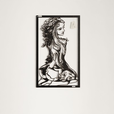 Panel ażurowy siedząca kobieta