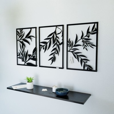 Tryptyk ażurowy gałązki