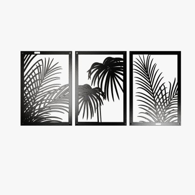 Tryptyk ażurowy egzotyczne liście