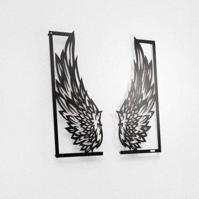 Dwa panele ażurowe dyptyk skrzydła anioła