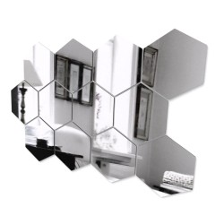 Panel Hexagon - Lustro akrylowe na sztuki
