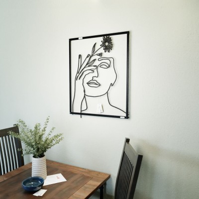 Panel ażurowy single line twarz kobiety