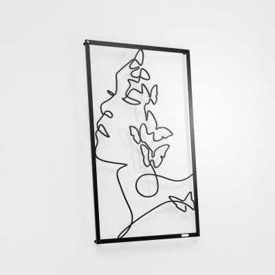 Panel ażurowy kobieta z motylami