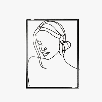 Panel dekoracyjny ażurowy twarz kobiety