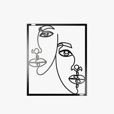 Panel dekoracyjny ażurowy dwie postaci