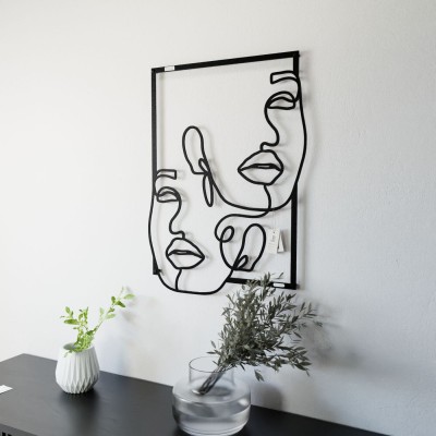 Panel dekoracyjny ażurowy dwie twarze