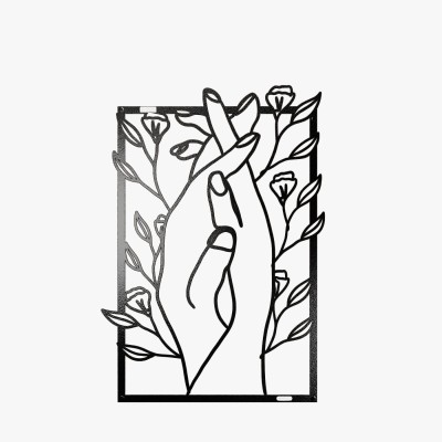 Panel dekoracyjny ażurowy splecione dłonie