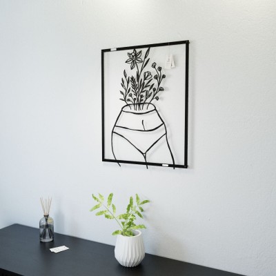 Panel dekoracyjny kobieta w kwiatach