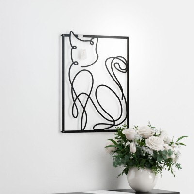 Panel dekoracyjny ażurowy kot