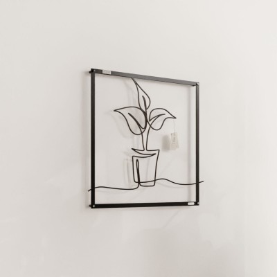 Panel ażurowy dekoracja ściany kwiat w doniczce