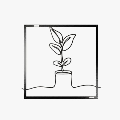 Panel ażurowy dekoracja ściany kwiat w donicy