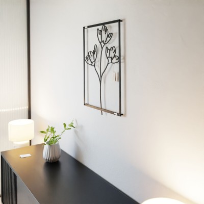 Panel ażurowy dekoracyjny kwiaty