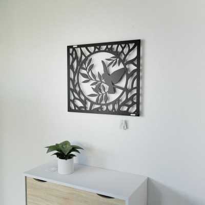 Panel dekoracyjny ażurowy ptaszek