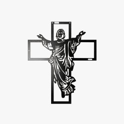 Panel ażurowy dekoracyjny Jezus na krzyżu