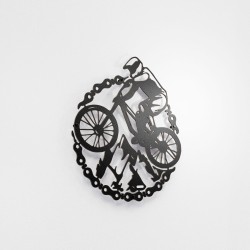 Panel dekoracyjny ażurowy górski rower