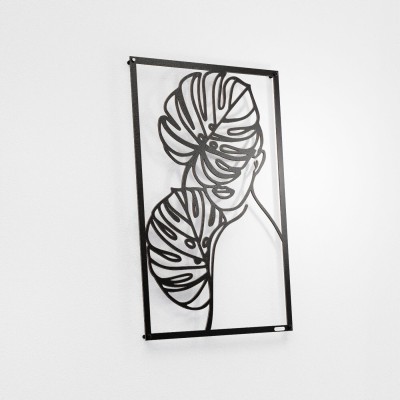 Panel ażurowy dekoracyjny kobieta z monsterą