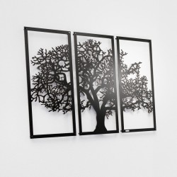 Panele ażurowe dekoracyjne tryptyk Drzewo