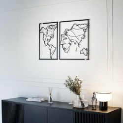 Panele dekoracyjne ażurowe Mapa świata