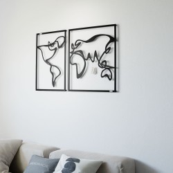 Panele dekoracyjne ażurowe Mapa świata