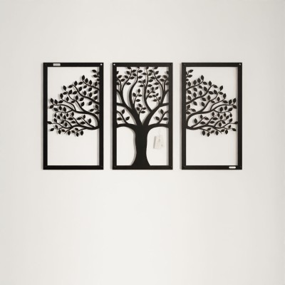 Tryptyk ażurowy panele dekoracyjne drzewo