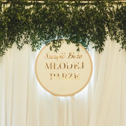 Lustrzane napisy na ślub i wesele