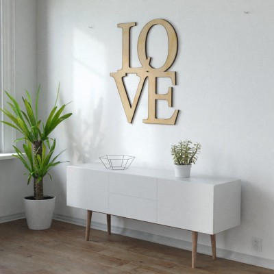 Napis na ścianę LOVE