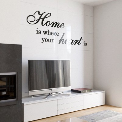 Napisy na ścianę Home is where your heart is