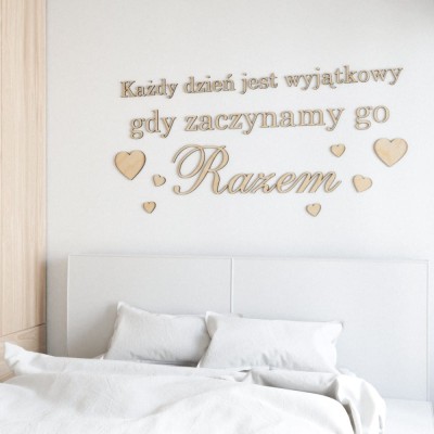 Napisy na ścianę Każdy dzień jest wyjątkowy