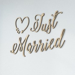 Napisy na ślub i wesele Just Married