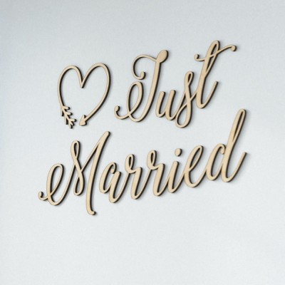 Napisy na ślub i wesele Just Married