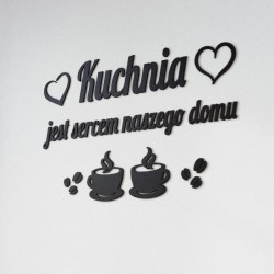 Napisy na ścianę Kuchnia jest sercem naszego domu