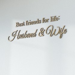 Napisy na ścianę Best friends for life