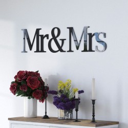 Napisy na ścianę Mr & Mrs