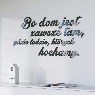 Napisy na ścianę Dom jest zawsze tam